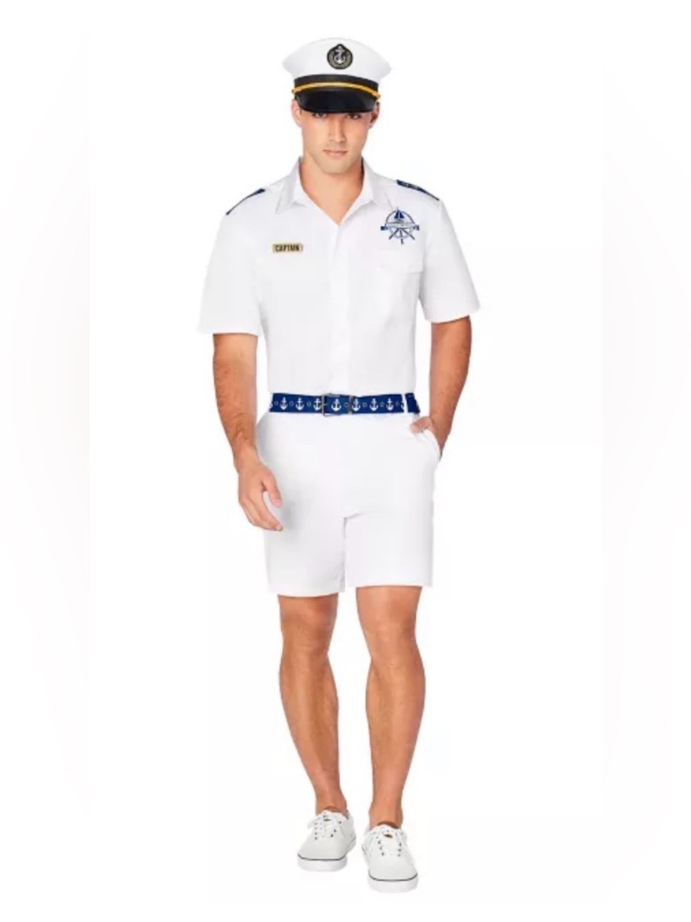 Spirit Men's White Yacht Captain Halloween costume